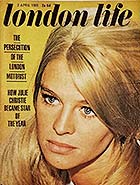 London Life magazine front cover with Julie Christie