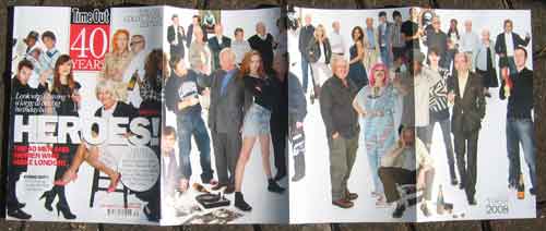 Time out foldout Triple gatefold for LOndon