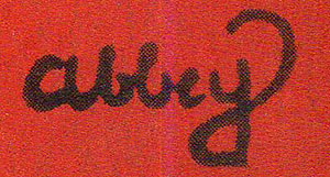 Abbey signature from 1936