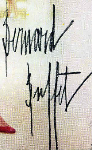 Bernard Buffet signature