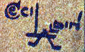 Cecil Aldin monogram signature