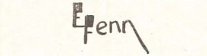 E Fenn signature