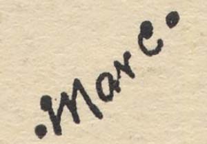 Mark Boxer 1952 Granta signature