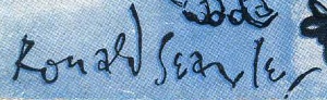 Ronald Searle signature