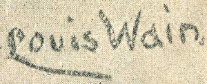 Louis Wain signature