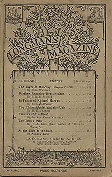 Longman's magazine in August 1904