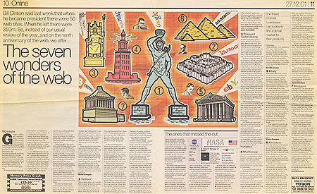 Guardian picks Seven wonders of the web