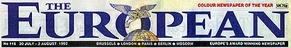 European newspaper front page logo