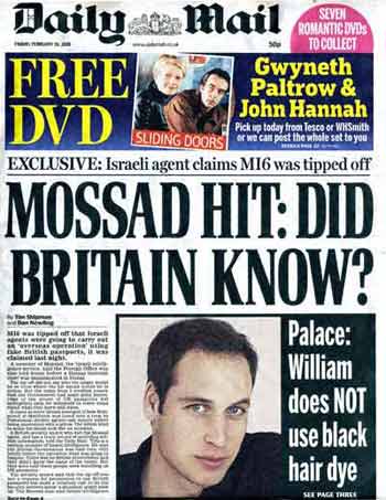 Daily Mail: MI6 exclusive