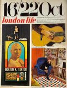 London Life magazine front cover. Peter Blake pop art cover