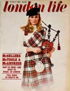 London Life magazine front cover. 28 May 1966. Ursula Andress in a kilt