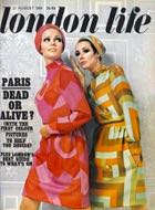 London Life magazine front cover. 27 August 1966. Paris fashions