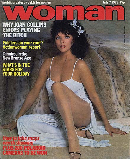 Joan Collins Woman magazine cover 1979