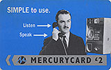Mercury phone card with Harry Enfield