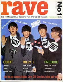 Rave magazine cover 1964 February first issue