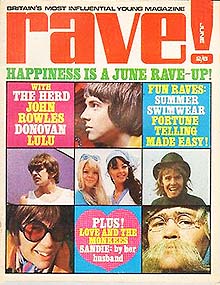 Rave magazine cover 1968 June