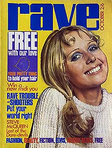 Rave magazine cover 1970 October