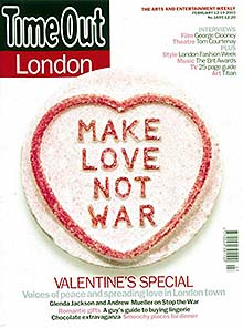 This 2003 cover shows the Time Out  international branding adopted in London the previous year