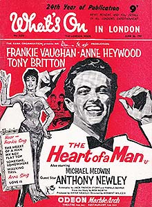 What's On in London 1959, Frankie Vaughan cover
